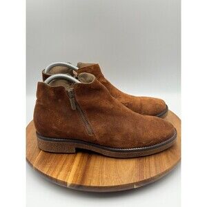 ITALEAU Women's US 9 EU 39.5 Foliana Brown Waterproof Leather Suede Ankle Boots